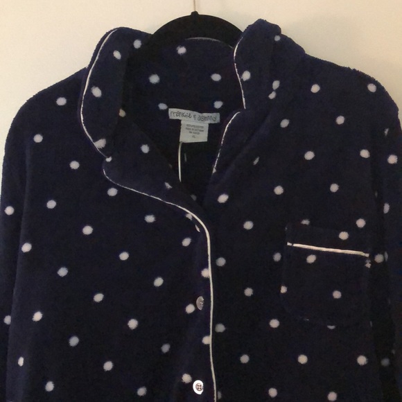 PJ set! Navy blue with cute white polka dots. - Picture 3 of 3